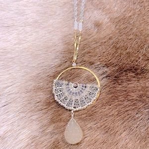 LUCKY BRAND Long Dreamcatcher Necklace